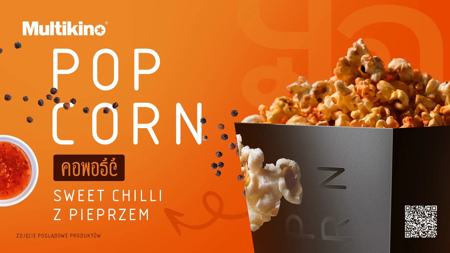 Popcorn o smaku sweet chilli z pieprzem od 16 października w Multikinie